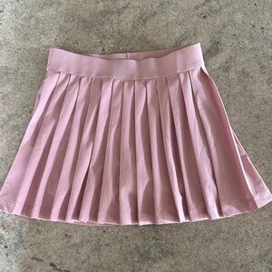 Athleta Light Pink Pleated Skater Skirt
